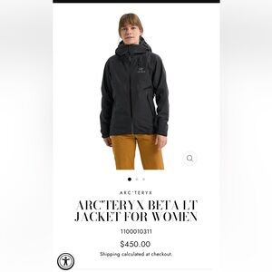 Arc'teryx Women's Beta LT Jacket — Black